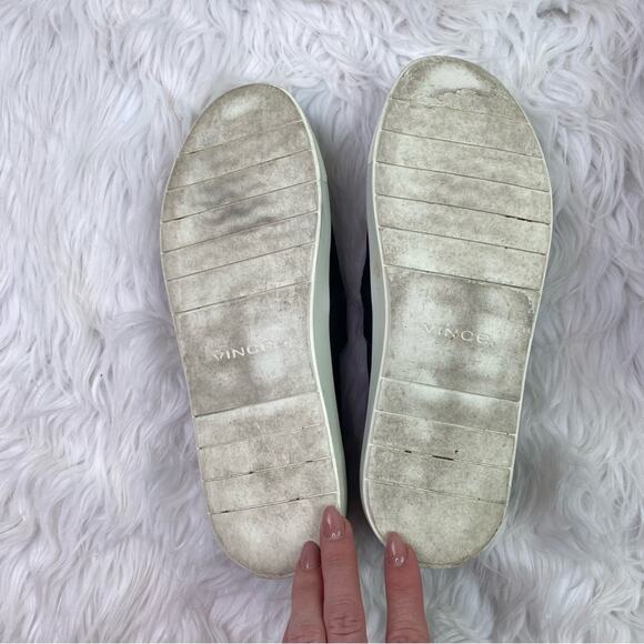 Vince Women's Preston Suede Slip On Casual Sneakers Black Size 8 - Picture 8 of 9